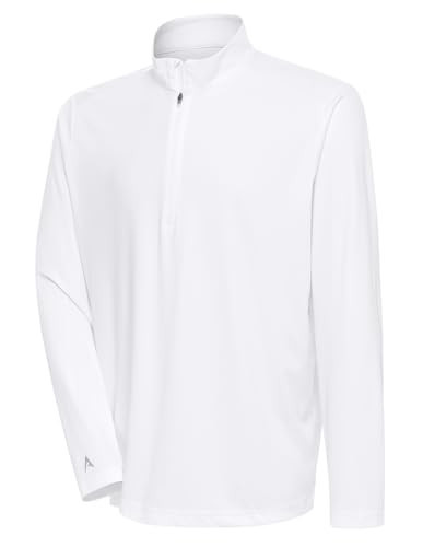 Antigua Tribute Quarter Zip Pullover, White, 3X | Amazon (US)