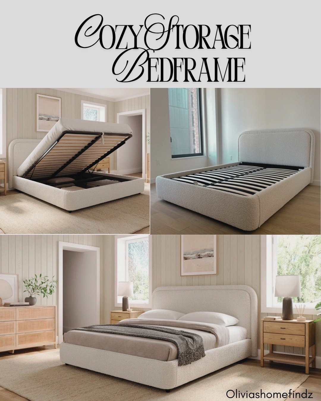Cozy Bedframe with Extra Storage✨ — found the dream bed that’s not just comfy but smart too. Deep drawers + hidden storage mean no more stuff cluttering the floors, just soft vibes and cozy nights 💖

#LTKHome
