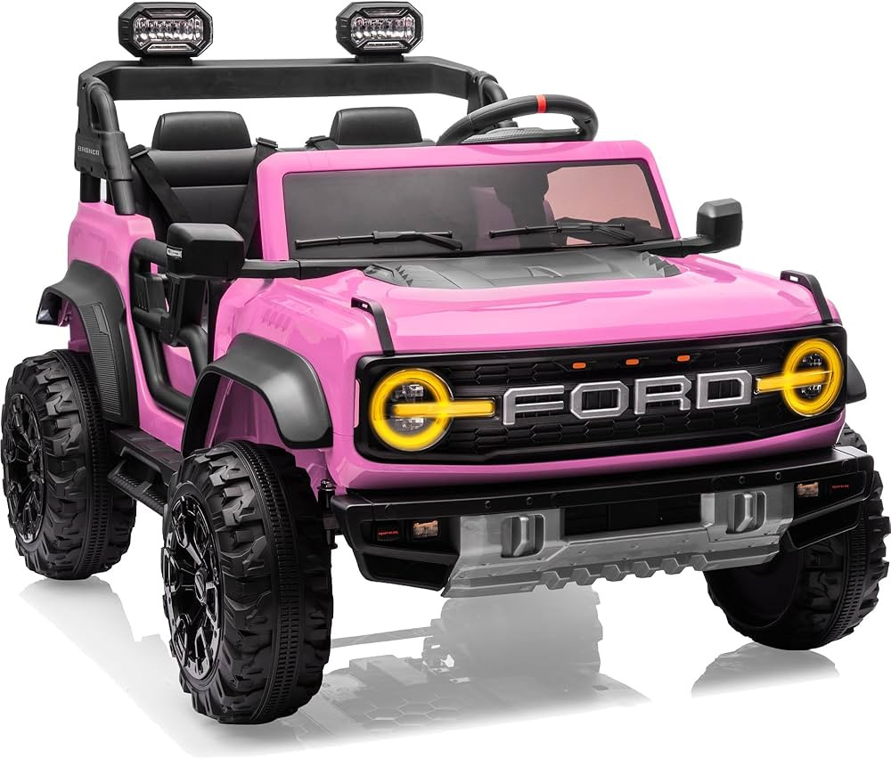 24V Ride on Toys for Big Kids, Licensed Ford Bronco Raptor 2 Seater Ride on Cars with Remote Cont... | Amazon (US)