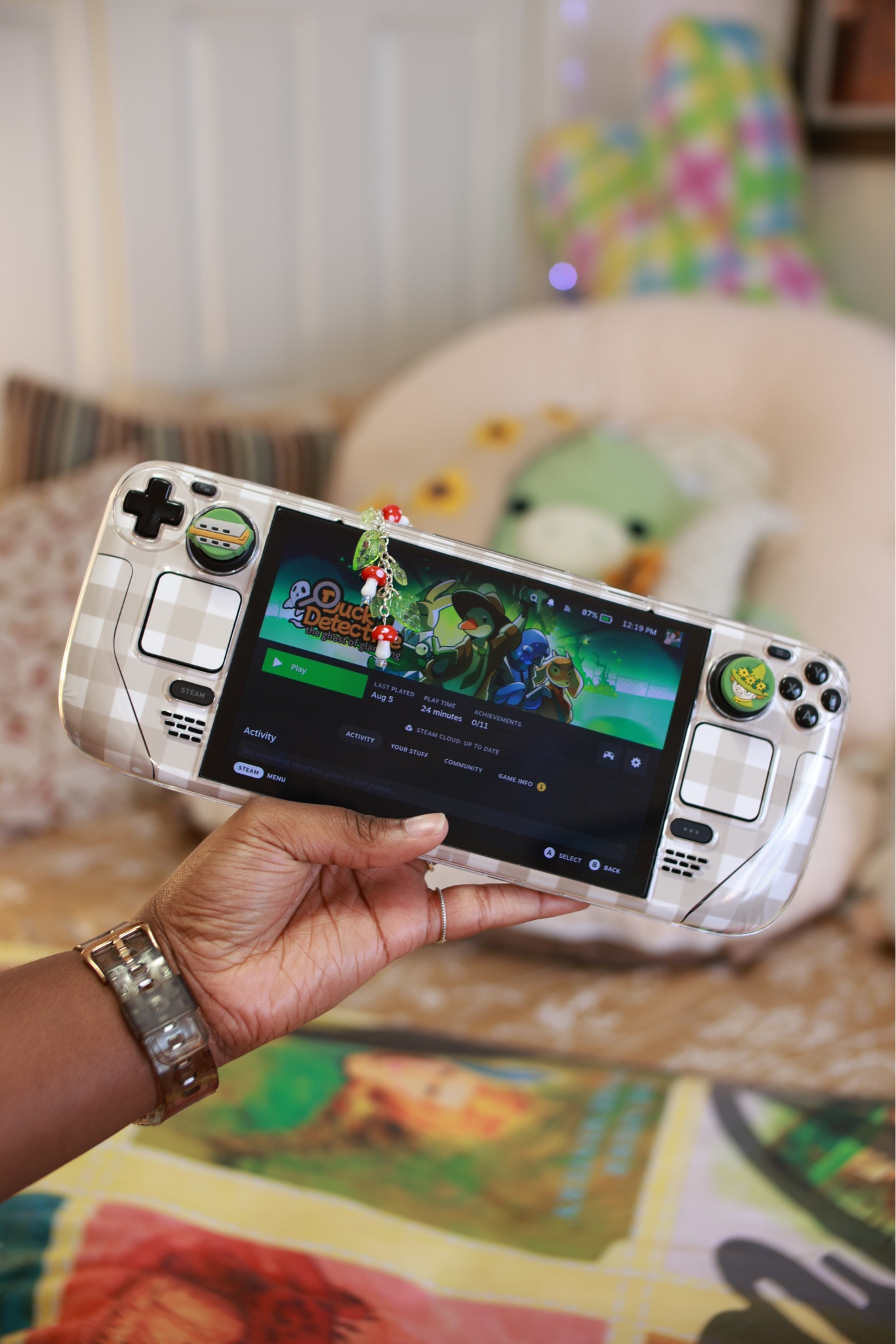 Fall steam deck refresh! Adoring these snufkin thumbgrips 🍁 #autumnal #cozygames #steamdeck

#LTKSeasonal