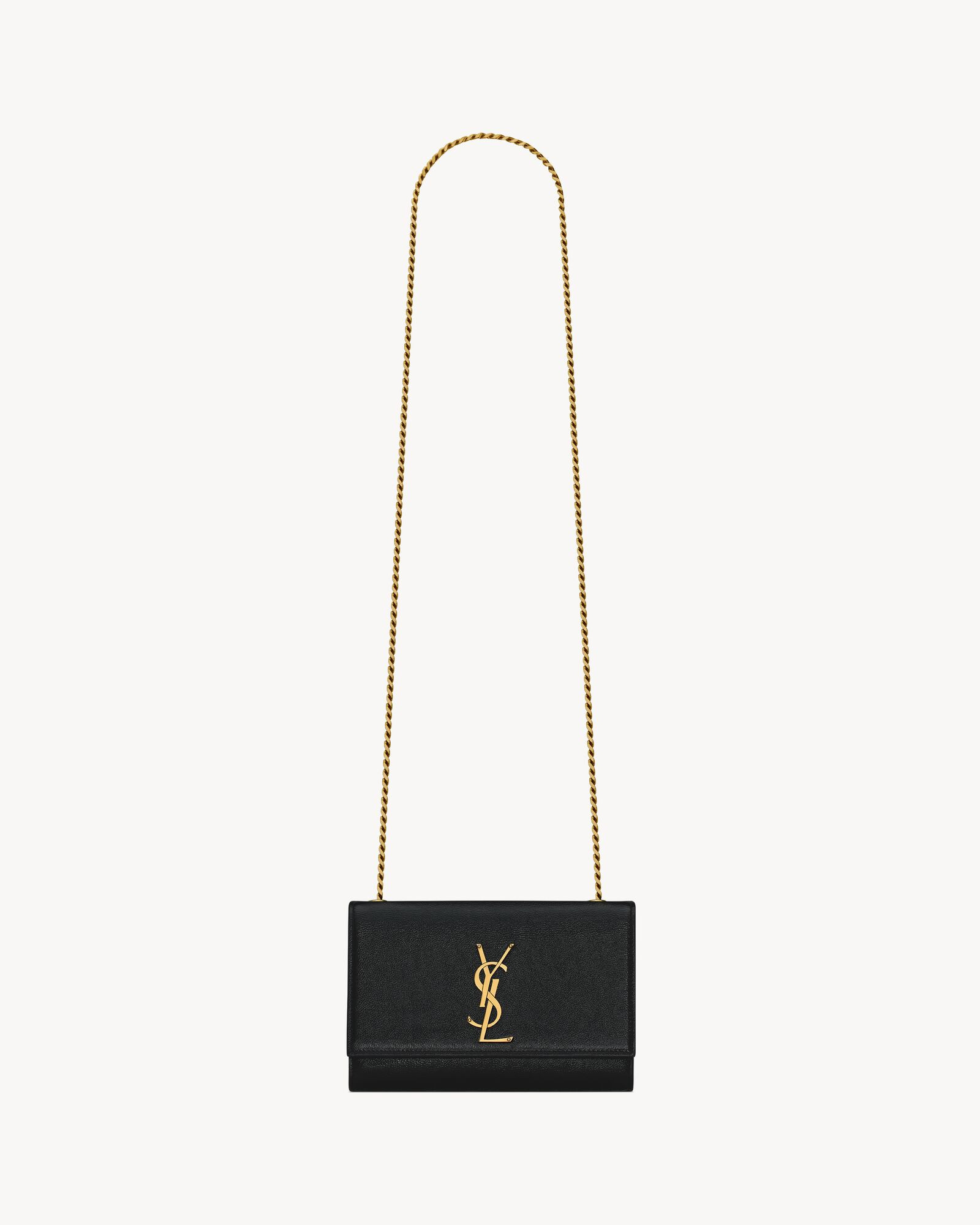 Timeless KATE in grained leather with a shiny finish, decorated with the CASSANDRE.VERSATILE, FEA... | Saint Laurent Inc. (Global)