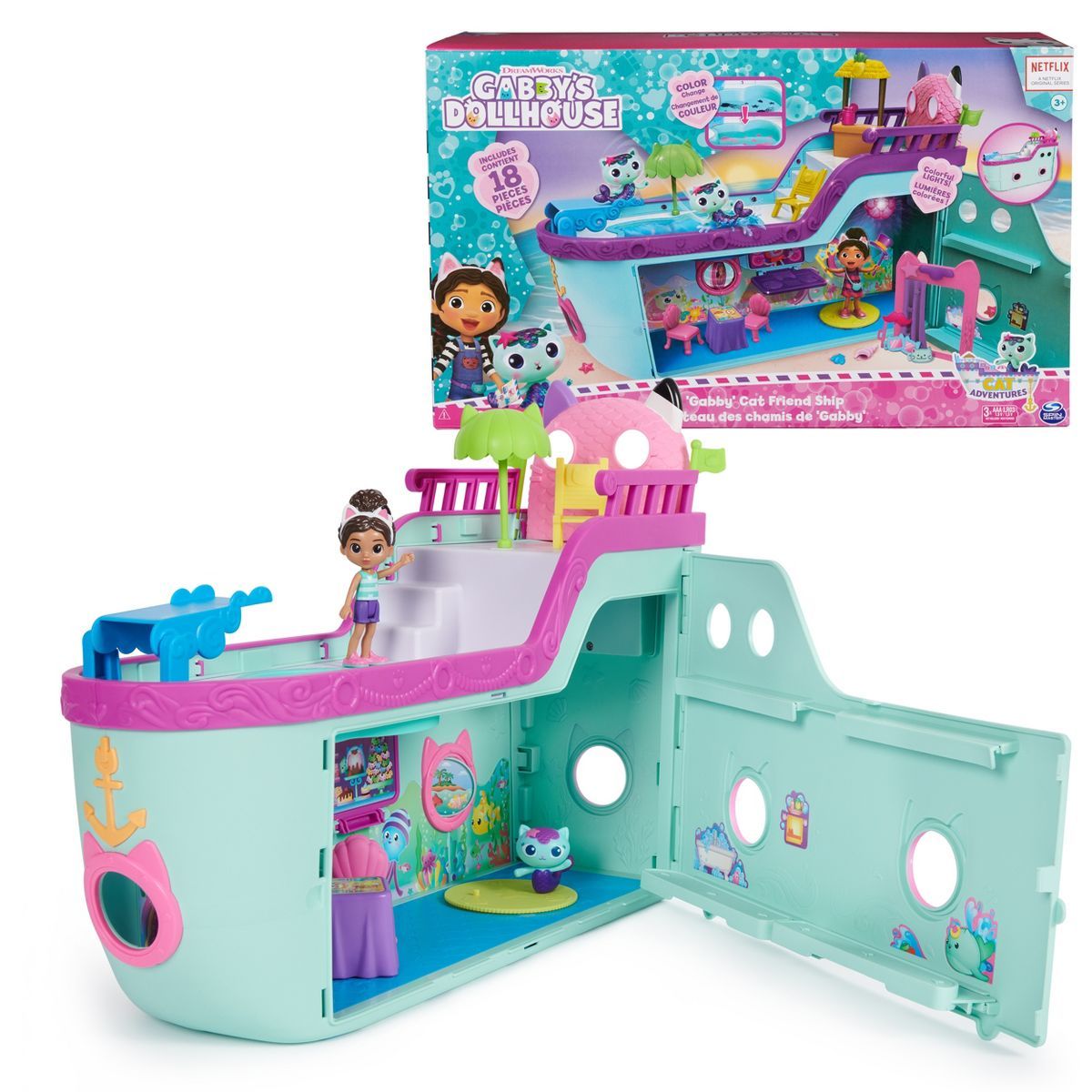 Gabby's Dollhouse Cruise Ship Doll Playset | Target
