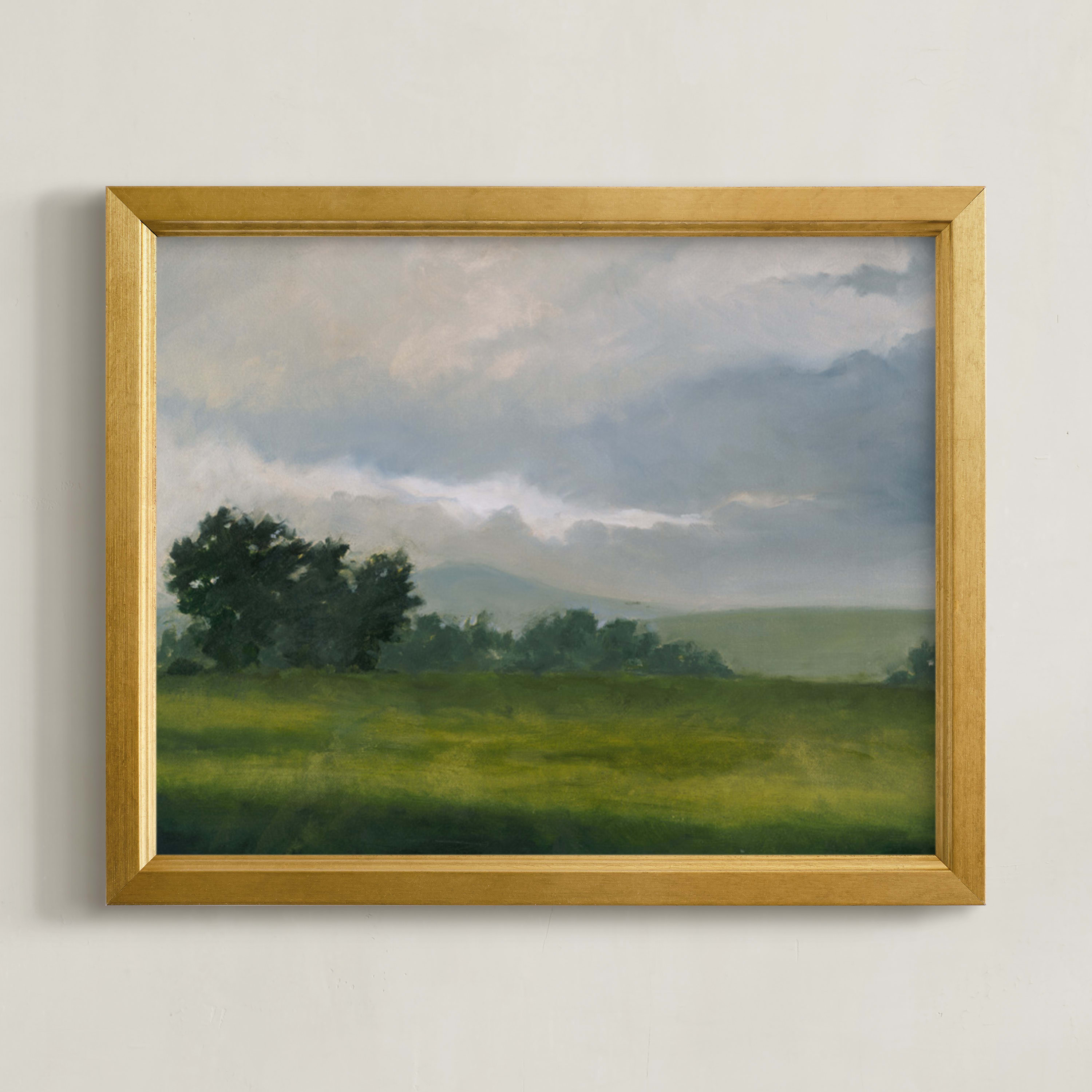 "Broken Clouds" - Painting Limited Edition Art Print by Stephanie Goos Johnson. | Minted