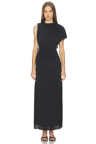 SRG Hallie Silk Dress in Black from Revolve.com | Revolve Clothing (Global)