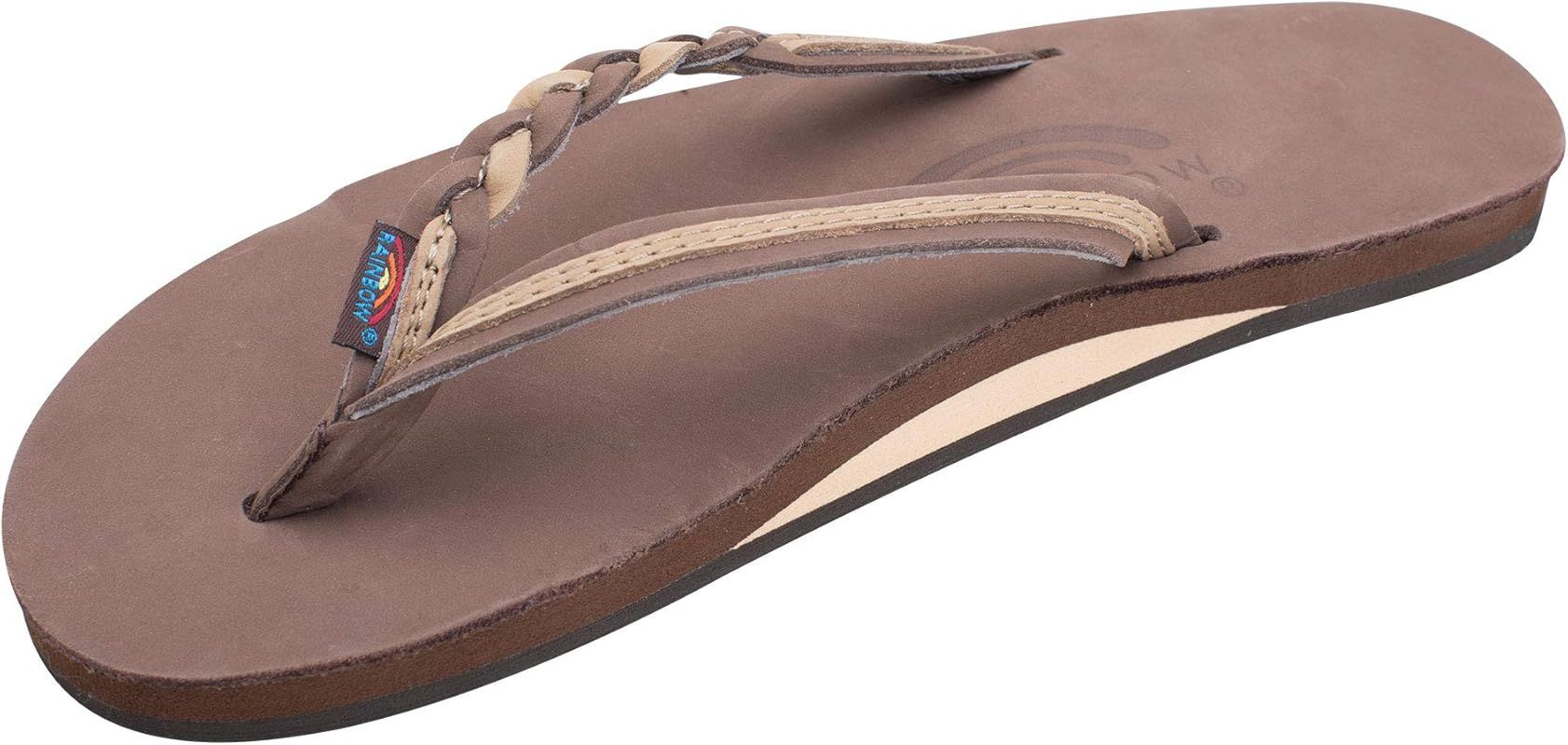 Rainbow Sandals Women’s Flirty Braidy Premier Leather w/Single Braided Strap | Amazon (US)