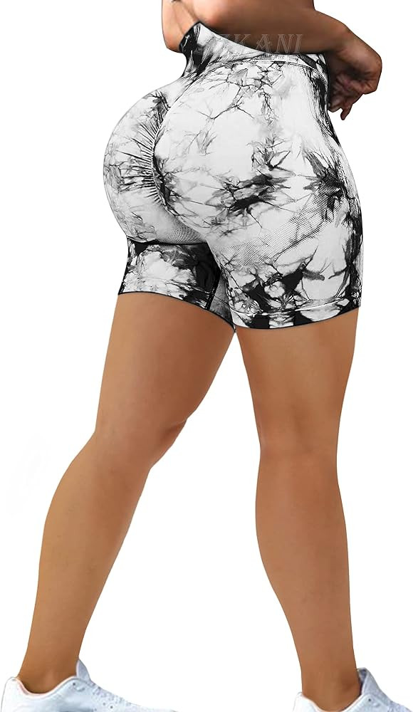 Scrunch Butt Lifting Seamless Shorts for Women High Waist Tummy Control Workout Biker Shorts Ruch... | Amazon (US)