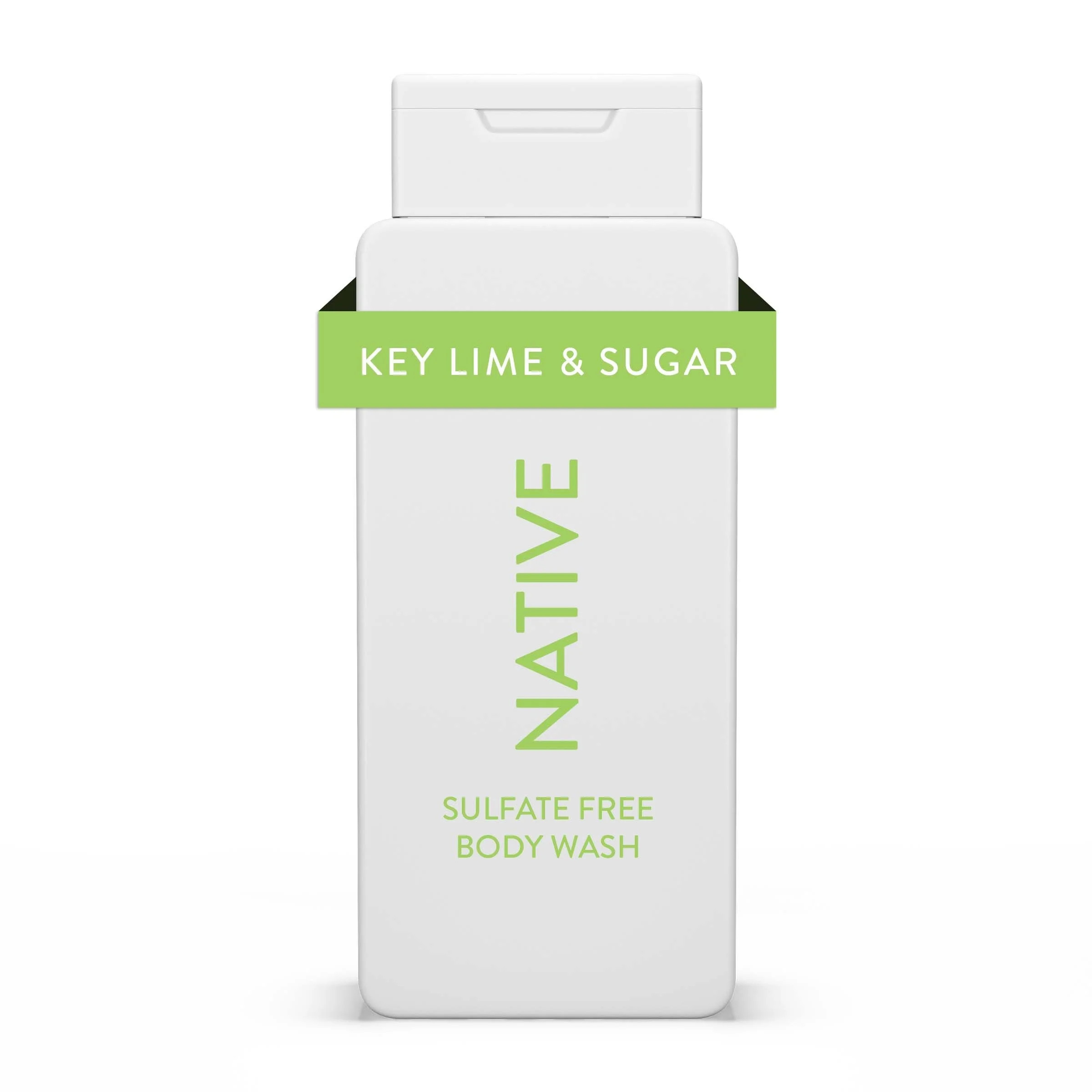 Native Body Wash, Key Lime & Sugar, Sulfate Free, Paraben Free, for Men and Women, 18 oz | Walmart (US)