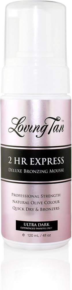 Loving Tan 2 HR Express Self Tanning Mousse, Ultra Dark - Streak Free, Natural, Professional Qual... | Amazon (US)
