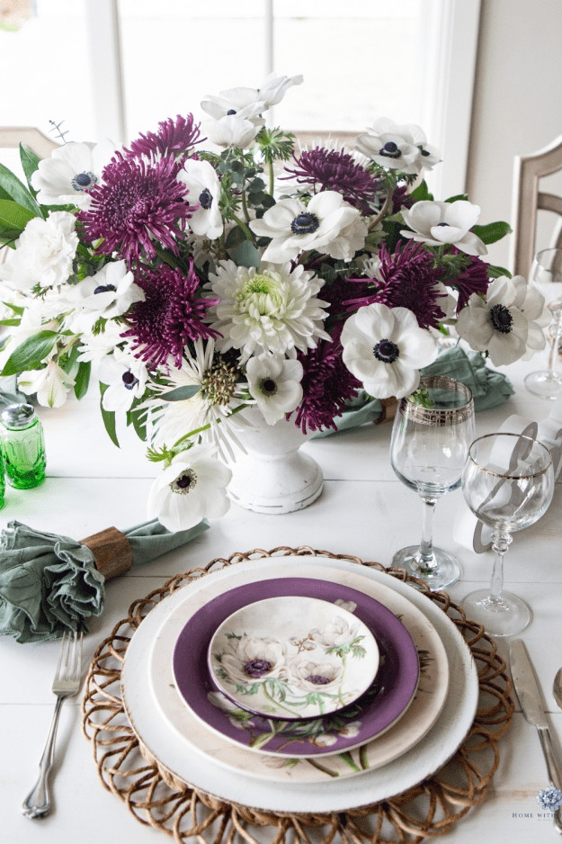 Say yes to effortless elegance! 💜🤍 Recreate this stunning purple & white tablescape with my top picks from LTK. #HomeVibes #EntertainingTips #LTKShopping #HomeWithHollyJ #ShopHollyJHome 

 #LTKfoodie #LTKSeasonal #LTKHome