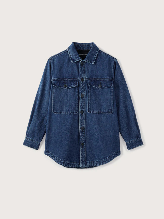 The Denim Overshirt in Medium Indigo | Frank + Oak