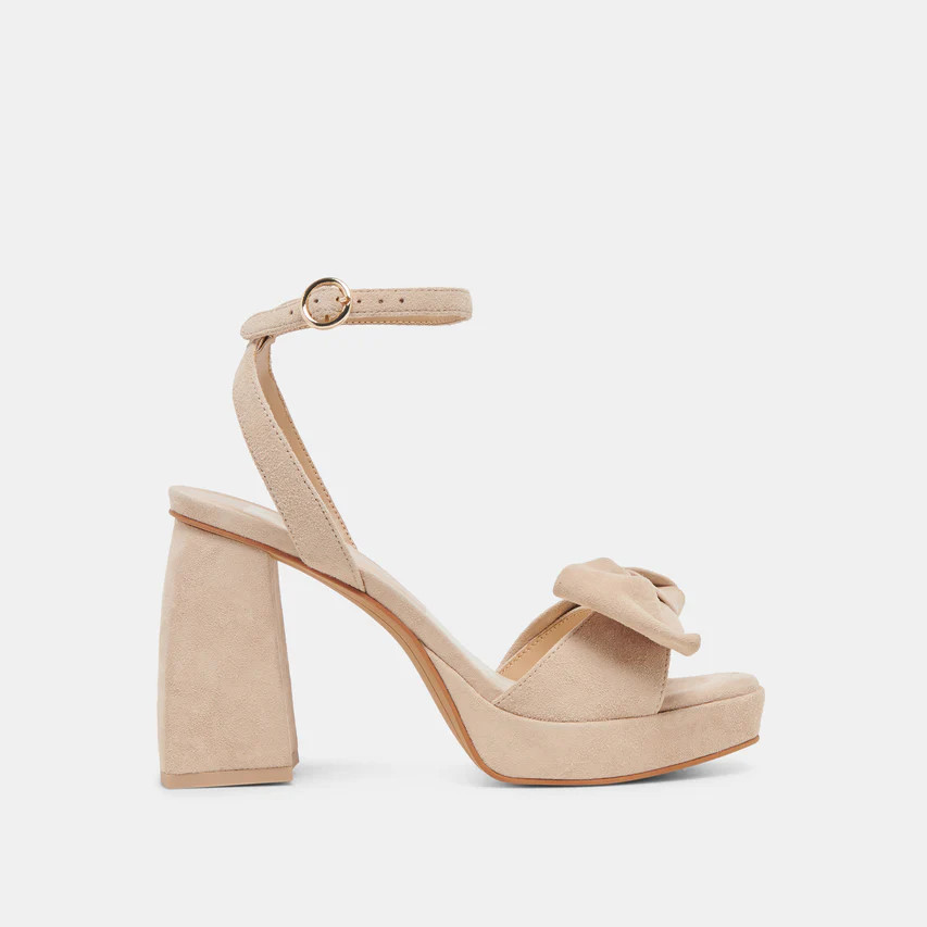 PACIE HEELS CAMEL SUEDE | DolceVita.com