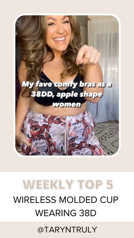 Favorite comfy bras as a midsize- size 14 -38DD
- jockey cushion wire bra wearing a 38D which fits me perfect.
(I am typically a 38dd)
-forever fit molded cup, no underwire bra wearing an xl as a 38dd

#LTKcurves #LTKunder50 #LTKsalealert