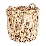 Household Essentials Brown Tall Round Wicker Storage Basket | Amazon (US)