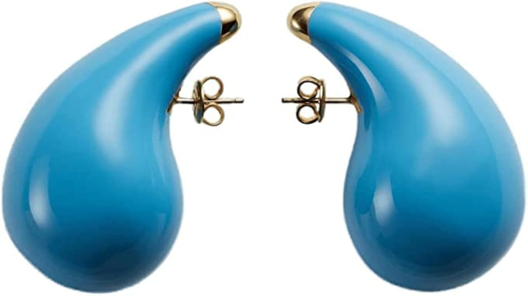 Tear Drop Earrings Dupes for Women, Lightweight Waterdrop Chunky Gold Hoops hypoallergenic Earrin... | Amazon (US)