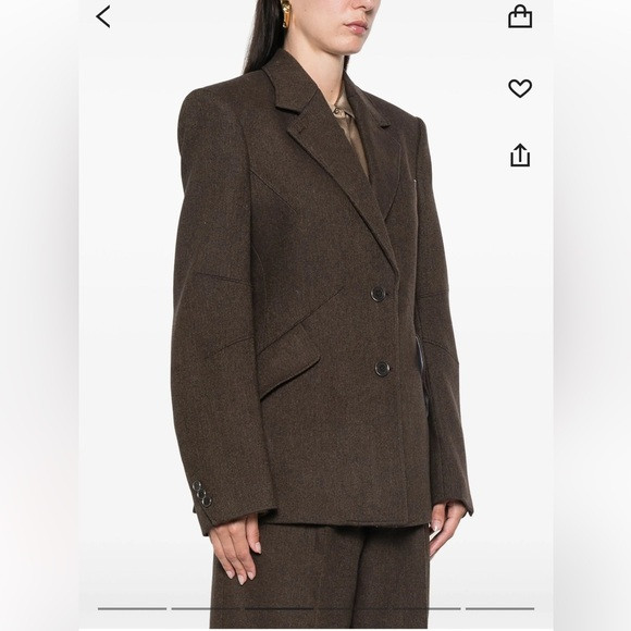 Helmut Lang Wool Dark Brown Women's Blazer Apex | Poshmark