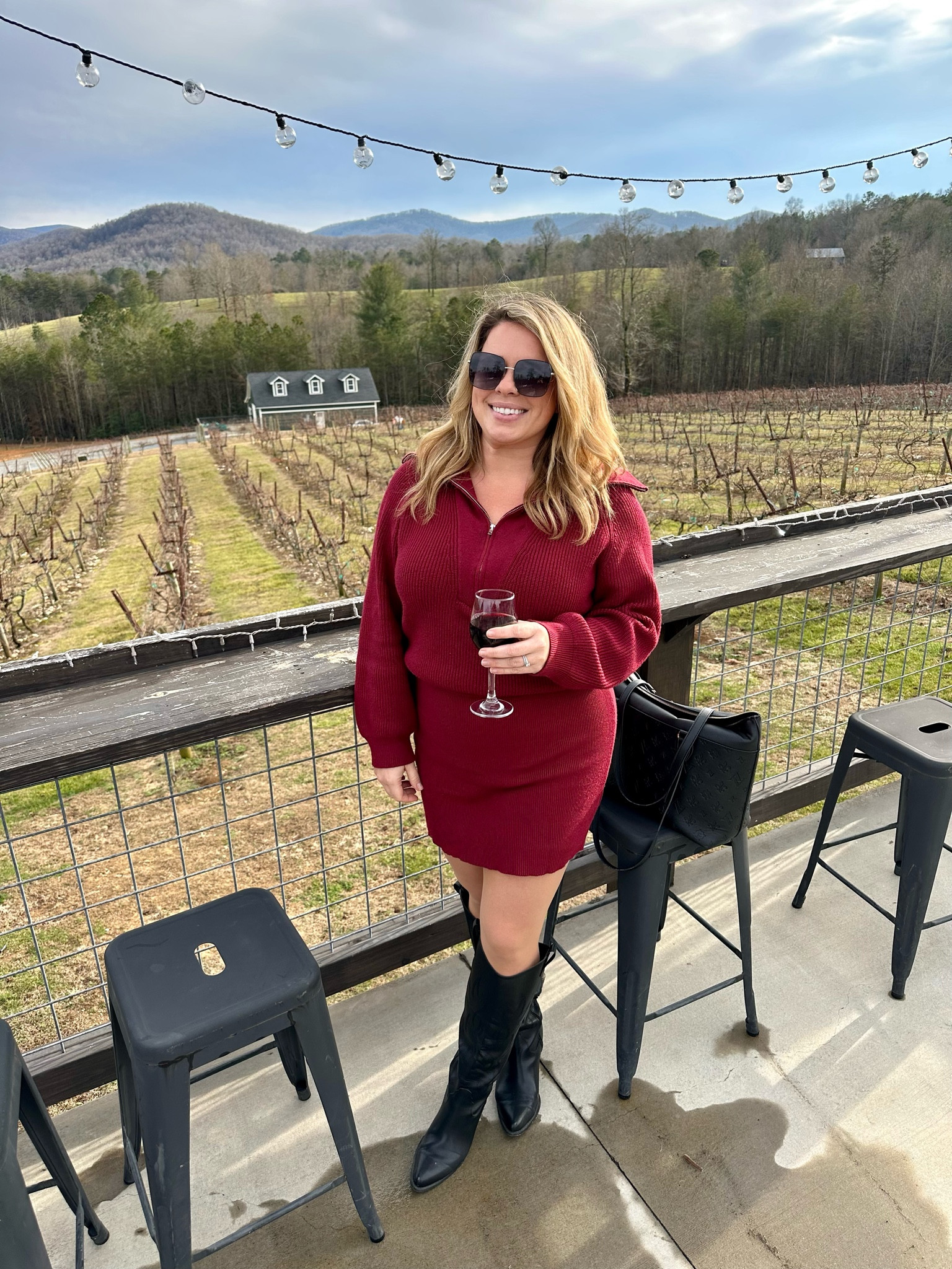 Winter winery hopping in my favorite sweater dress! So stretchy and comfy and offered in so many different colors.


Sweater dresses
Winter dresses
Comfy dress
Casual dress
Knit dress
Winery dress
Dress and boots
Amazon finds
Amazon fashion 
Fall fashion 
Fall dresses 
Fall day

#LTKtravel #LTKmidsize

#LTKMidsize #LTKSeasonal #LTKFindsUnder100