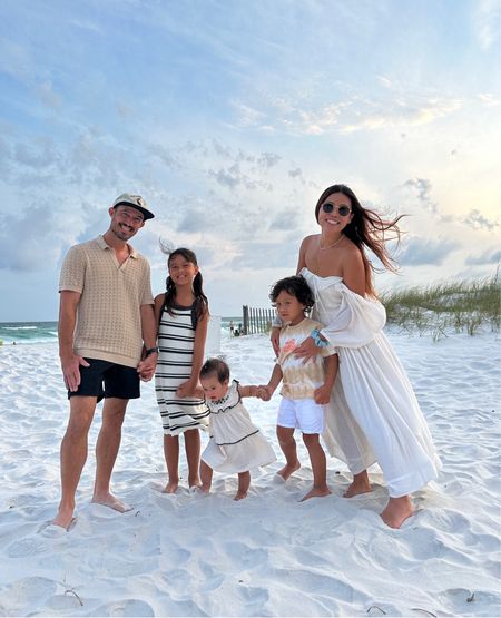 Family matching beach photo idea affordable kids outfits 

#LTKFamily #LTKTravel #LTKFindsUnder50