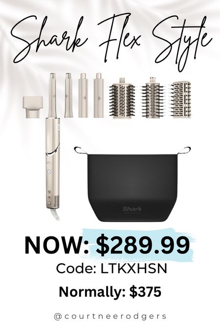 Shark Flex Style (more adorable than the Dyson Airwrap)…on sale for $289.99 with code: LTKXHSN 

Shark FlexStyle, Hair, Beauty, Dyson Airwrap 

#LTKbeauty #LTKsalealert #LTKstyletip
