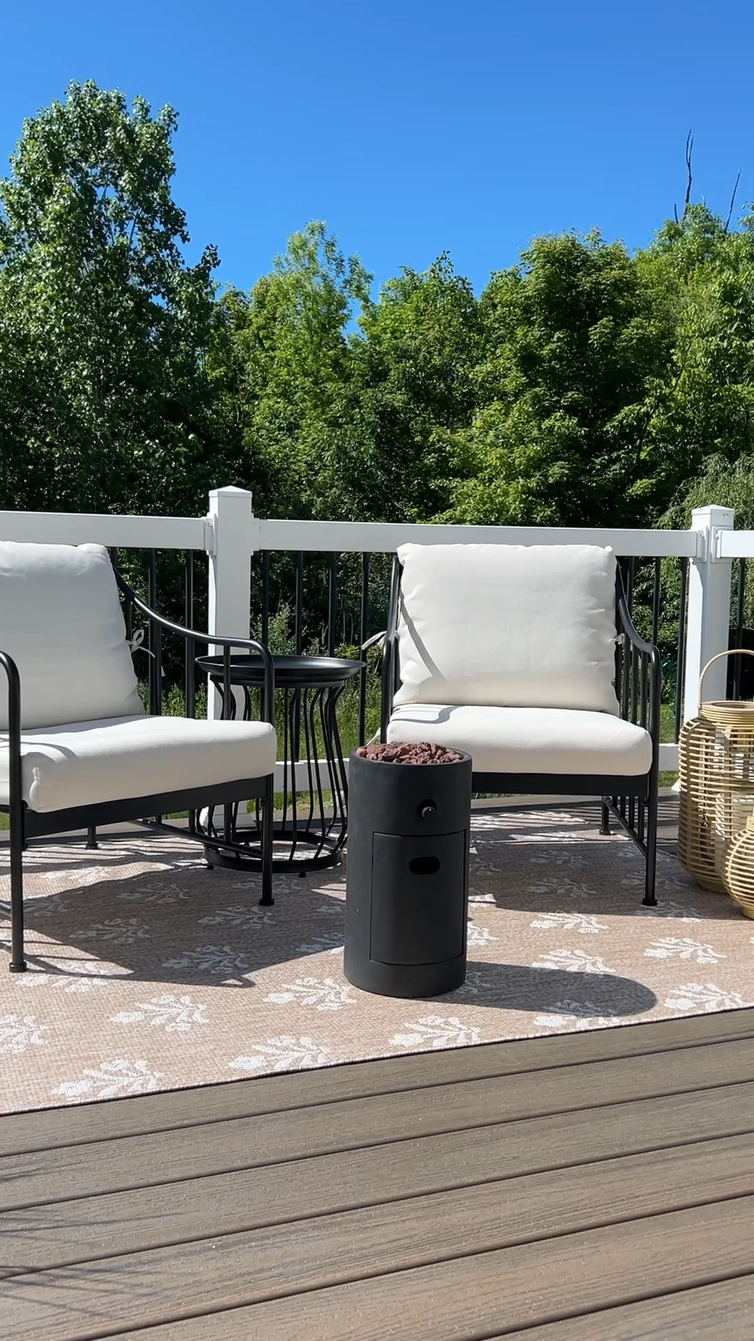 I thought it was too small at first but now I am loving this set up thanks to my new MyTexasHouse rug and viral chat set! Ok Walmart!

#LTKSeasonal #LTKHome