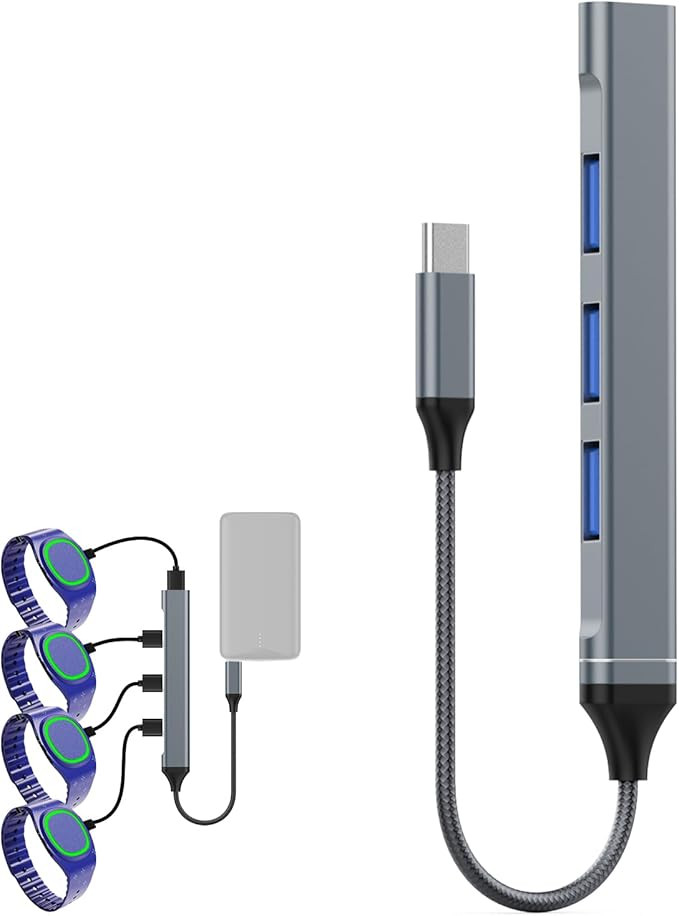 Charging Hub USB C (1 PCS) for MagicBand+ Plus Magic Band, 4-in-1 Multicharger Compatible with Ma... | Amazon (US)