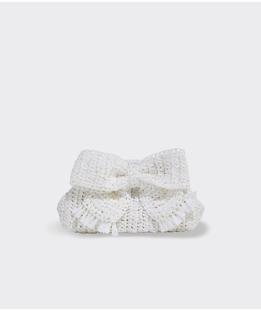 Kentucky Derby Raffia Bow Clutch | vineyard vines