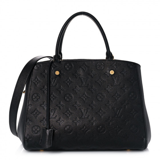 LOUIS VUITTON Empreinte Montaigne MM Black | FASHIONPHILE (US)