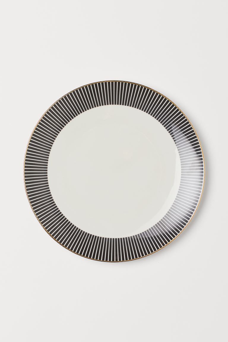 Patterned Porcelain Plate | H&M (US + CA)