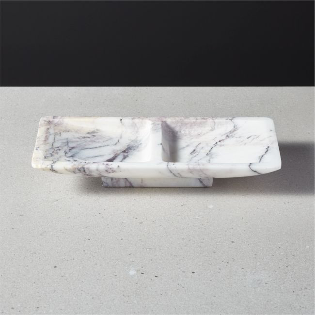 Daily Essentials Marble Jewelry Tray by Jennifer Fisher | CB2
