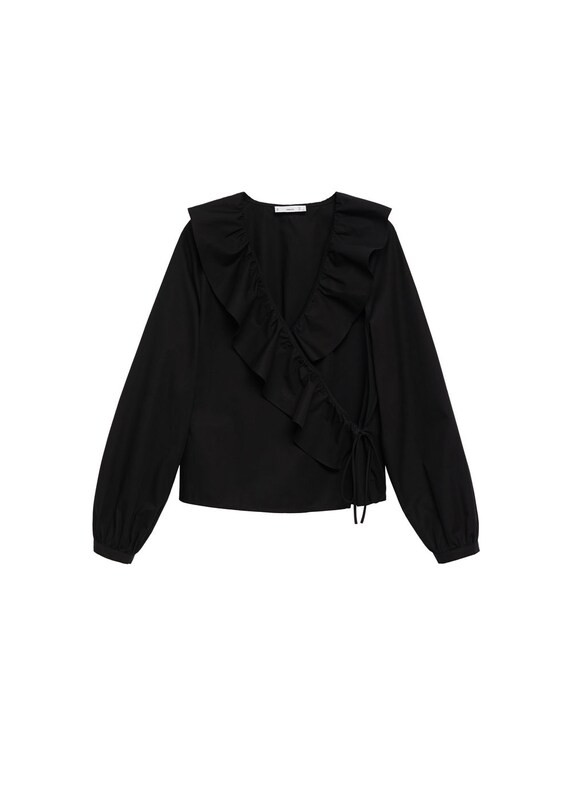 MANGO Bluse 'Cruz' in schwarz | ABOUT YOU (DE)