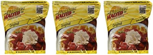 Golden Waffles Complete Waffles & Pancake Mix, 32 oz (2 lbs) – Complete NON-GMO Baking Mix [Pac... | Amazon (US)