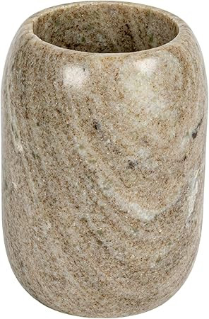 Creative Co-Op Moderno portabotellas de mármol, blanco Crock, natural | Amazon (US)