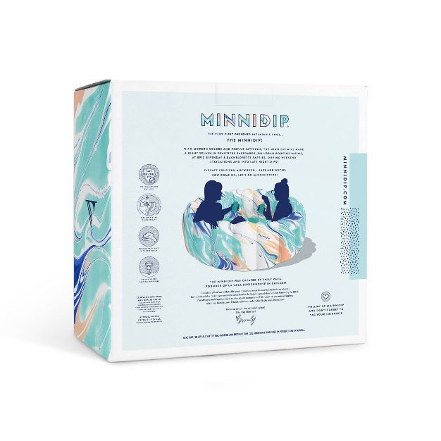 Minnidip Tufted Pool - Watercolor Swirl | Target