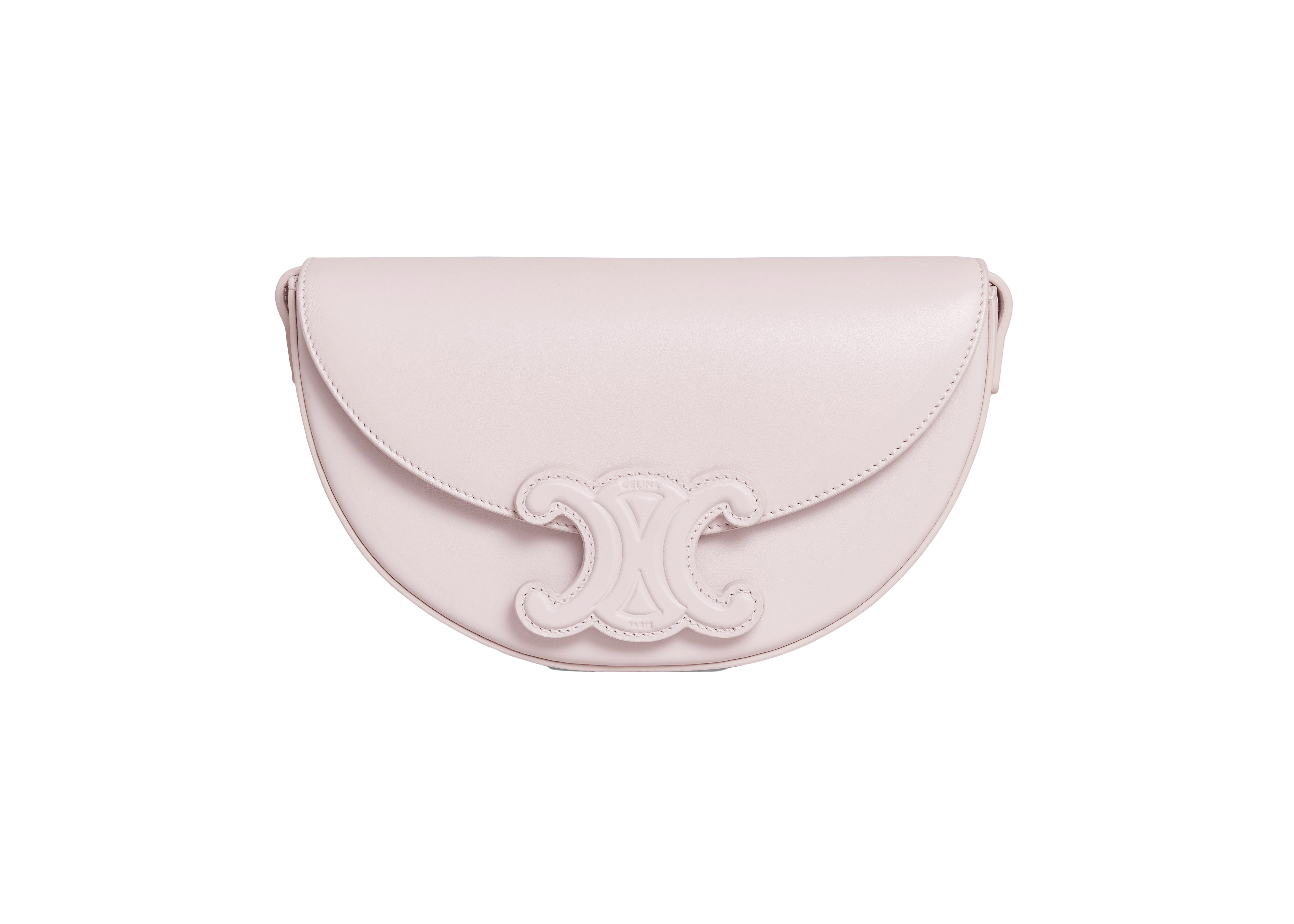 Women's Celine Besace Cuir Triomphe in Smooth Calfskin in Light Pink | StockX