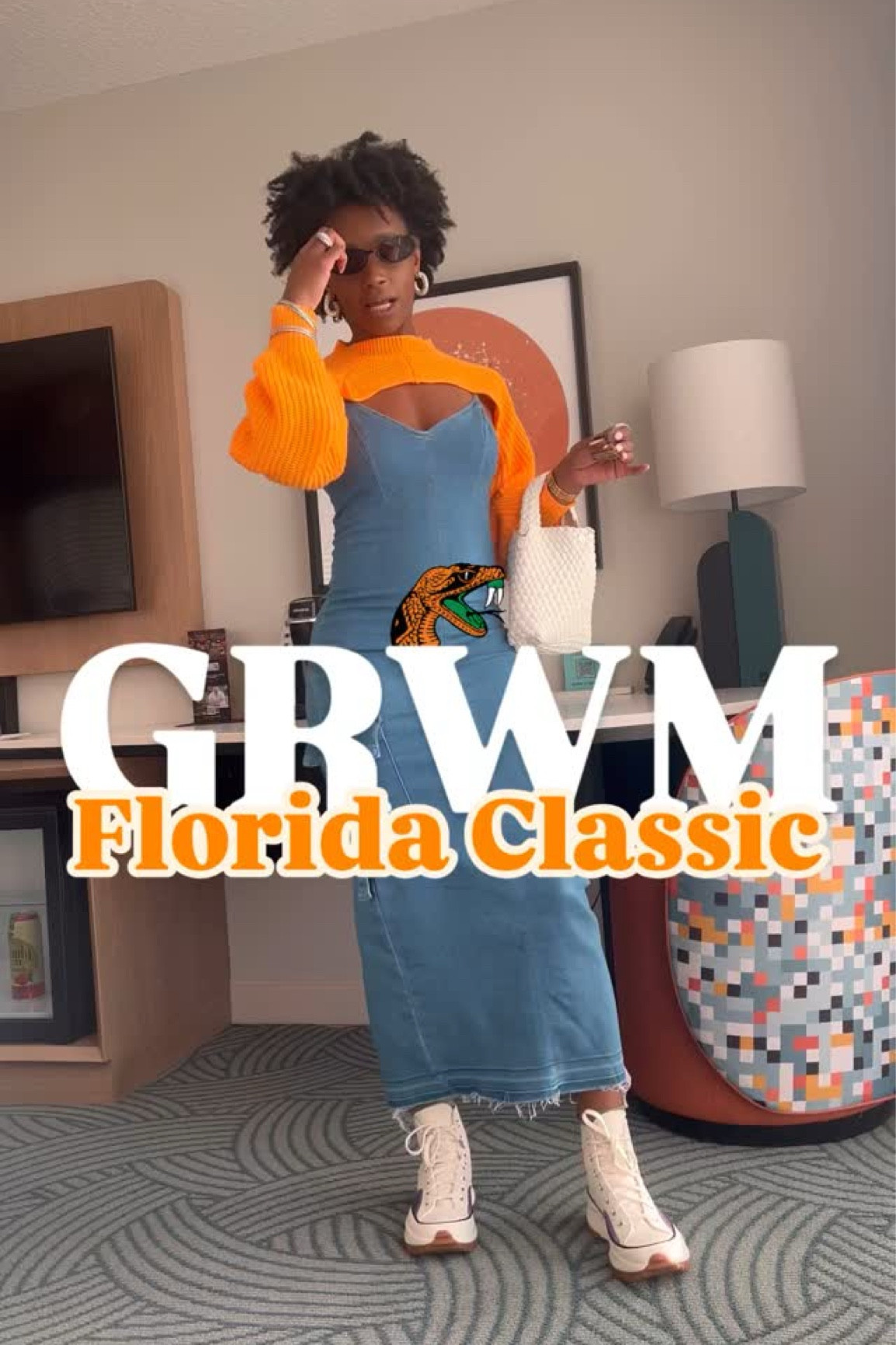 Get Ready with Me for the @floridaclassic ! 🐍🧡 Featuring a TinselTown dress from @Macys ! Comment “SHOP” for a direct link! 
#macysstylecrew #iworkatmacys #floridaclassic2024 

How y'all like this look?