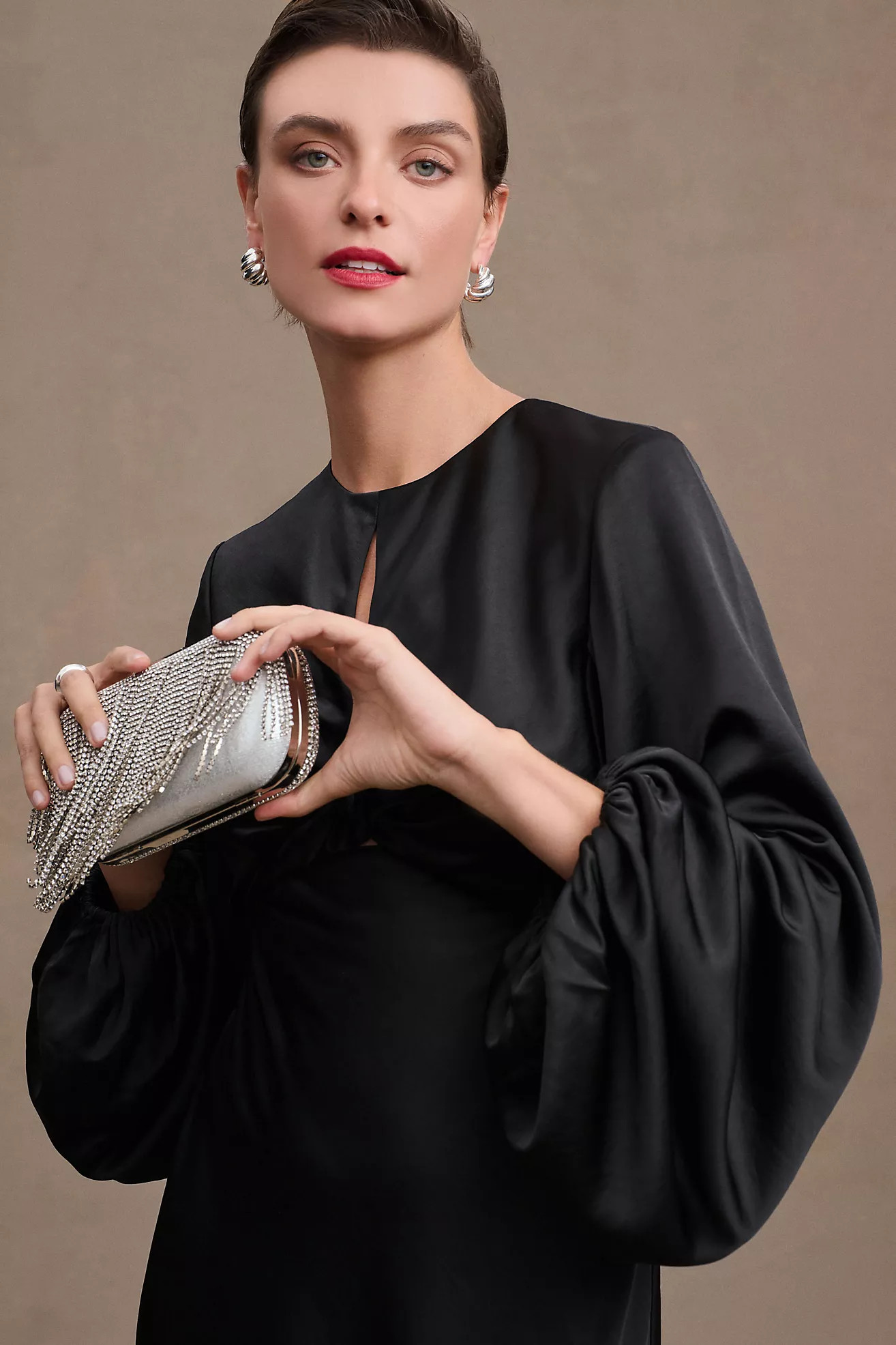 Significant Other Demi Backless Long-Sleeve Column Gown | Anthropologie (US)