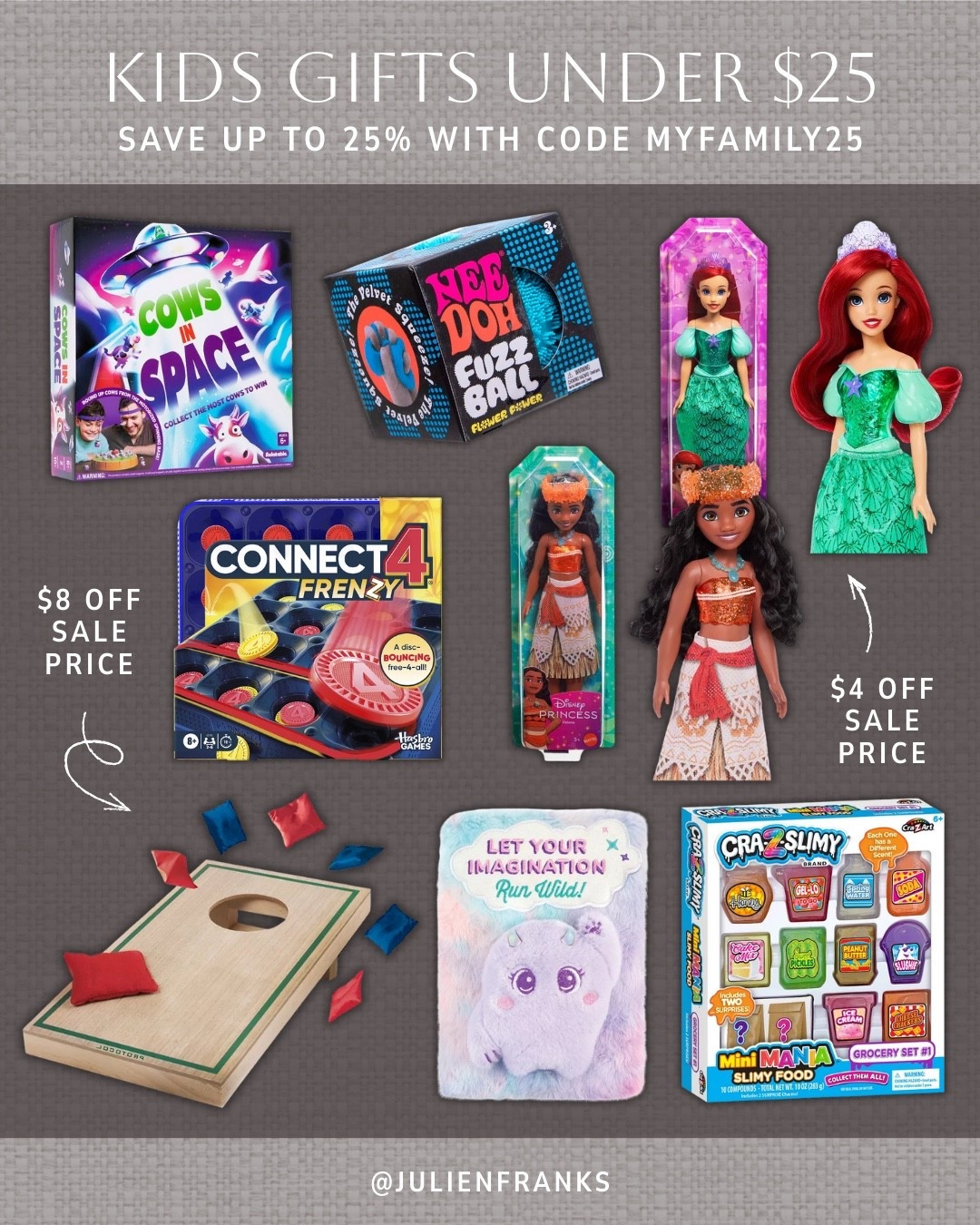 Looking for last-minute kids gifts for the holidays? These finds from Kohl’s are perfect, and under $25! Use code MYFAMILY25 to save up to 25% off. 💛🥰

#kohlsfinds #christmasgifts #giftideas #holidaygifts #kidsgifts #toys #games #salealert


#LTKGiftGuide #LTKSaleAlert #LTKKids