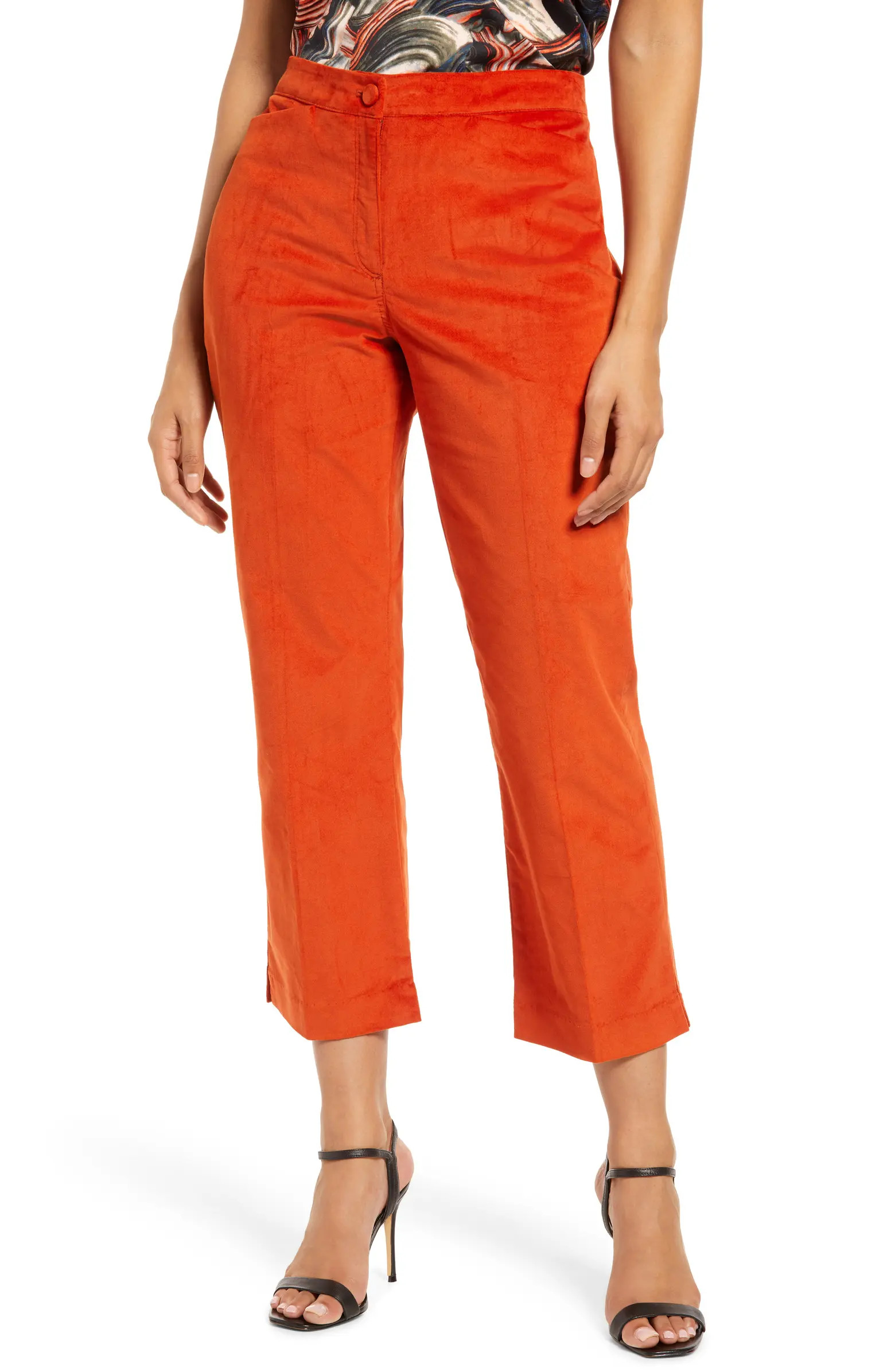 Halogen® Velvet Kick Flare Pants | Nordstrom | Nordstrom