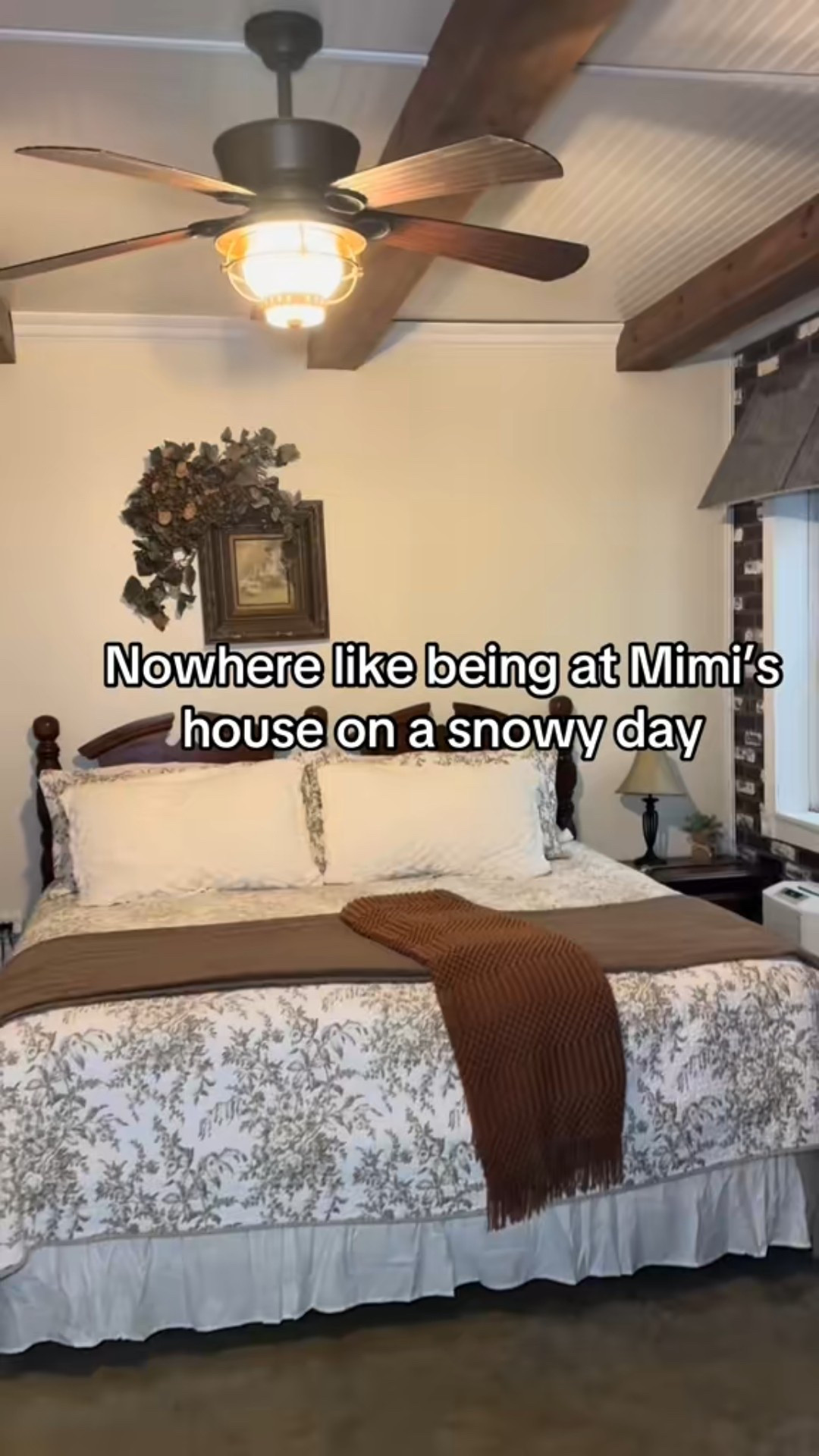 “Snow falling outside, coffee brewing inside, and Mimi’s house looking like it belongs on the cover of a cozy winter magazine. 🏡❄️✨ #CozyVibes #SnowDayMagic”

#LTKHome