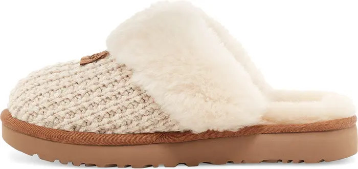 Cozy Knit Genuine Shearling Slipper (Women) | Nordstrom