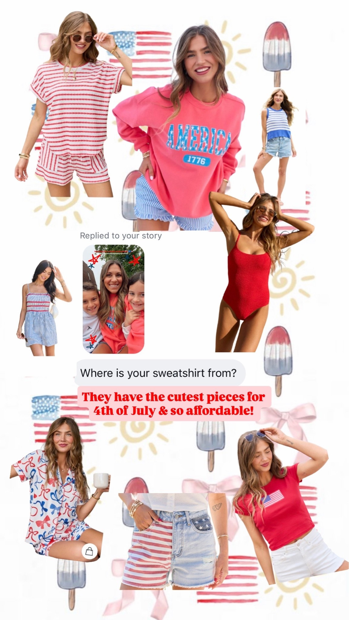 4th of July festive outfits from @pinklily such great quality for a good price! New customers even get an extra 30% off! Run TTS 🇺🇸💙

#LTKgrwm #LTKootd #LTKSaleAlert