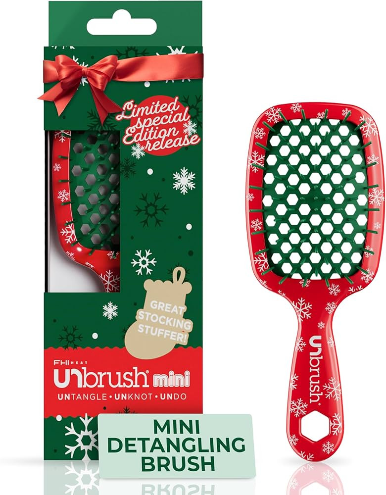 UNbrush Mini Holiday Hair Brush for Pain-Free Brushing On All Wet/Dry Hair Types | Amazon (US)