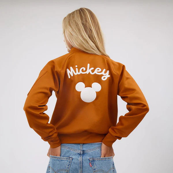 Disney Mickey Neoprene Bomber Jacket, Orange | Albion Fit