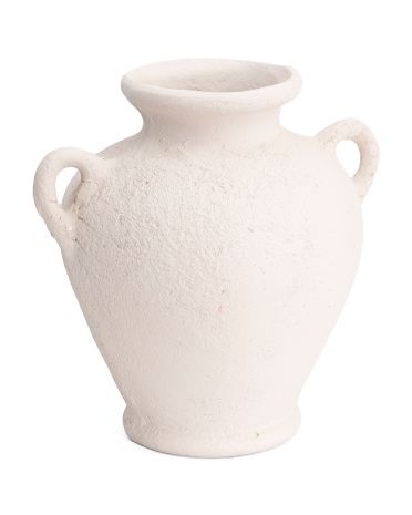 15in Terracotta Vase With Handles | TJ Maxx