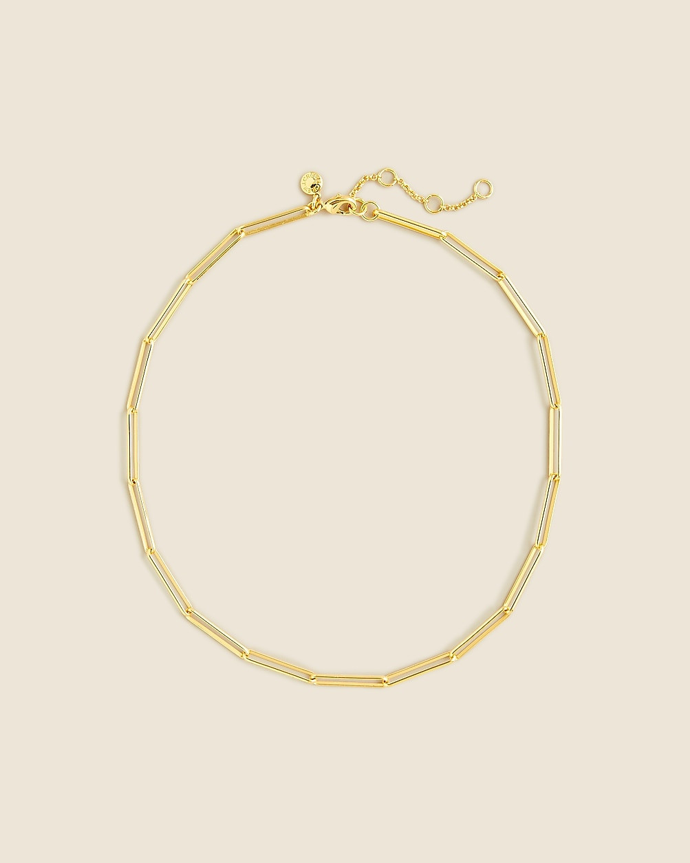 Dainty gold-plated paper-clip collar necklace | J. Crew US