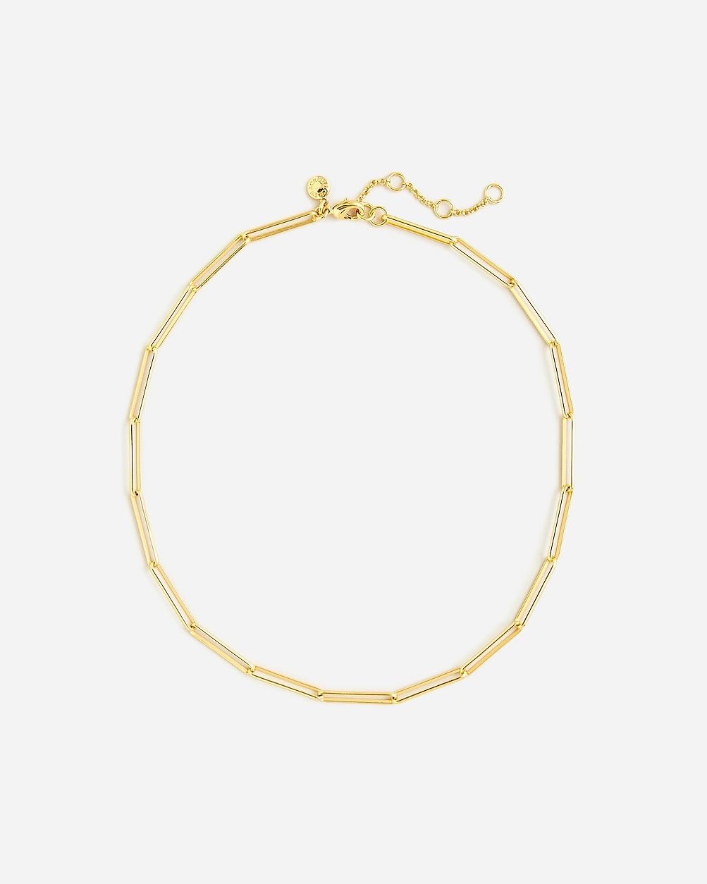 Dainty gold-plated paper-clip collar necklace | J.Crew US