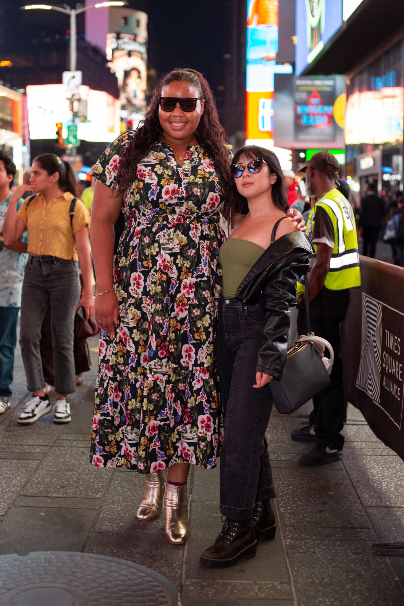 I have this Anthropologie dress in different prints for a reason. It’s so easy to throw on especially when a random photographer in Times Square asks you to pose in a picture with your best friend. 

It’s very comfortable (thanks to the flattering not-too-tight elastic waist). It’s easy to wear in the summer by itself, but also can be layered with a turtleneck in the colder months. 

#LTKPlusSize #LTKstorytime #LTKTall