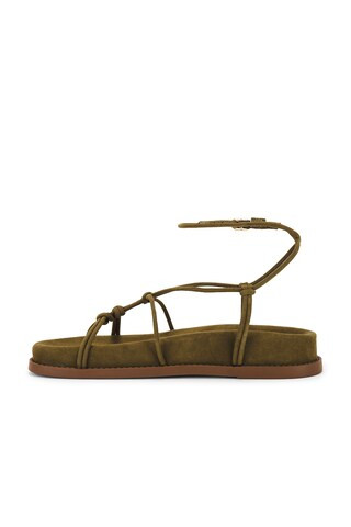 Calabria Mid Sandal in Matcha | Revolve Clothing (Global)