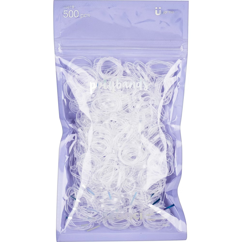 Scunci Medium Size Polybands - Clear - 500ct | Target