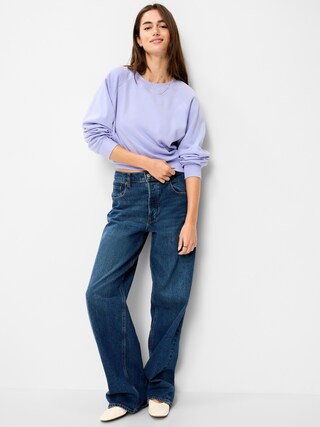 Oversized Raglan Sweatshirt | Old Navy (US)