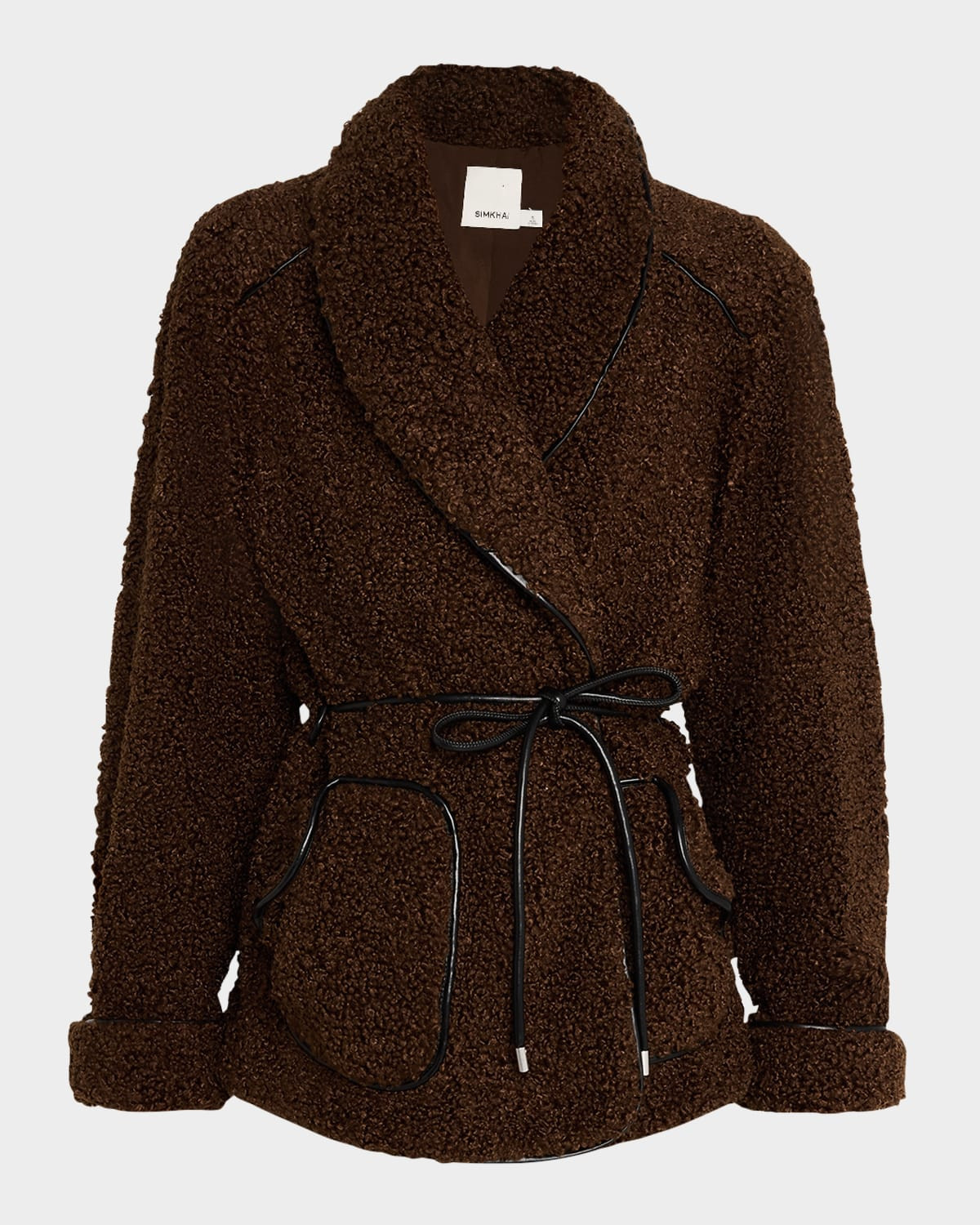 Kimia Faux Fur Tie Waist Jacket | Neiman Marcus